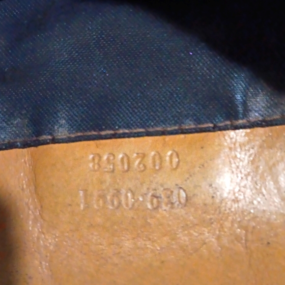 Auth Gucci GG Pouch Vtg VestierCollection Leather/Canvas Brn/Tan Monogram EUC - Picture 13 of 13